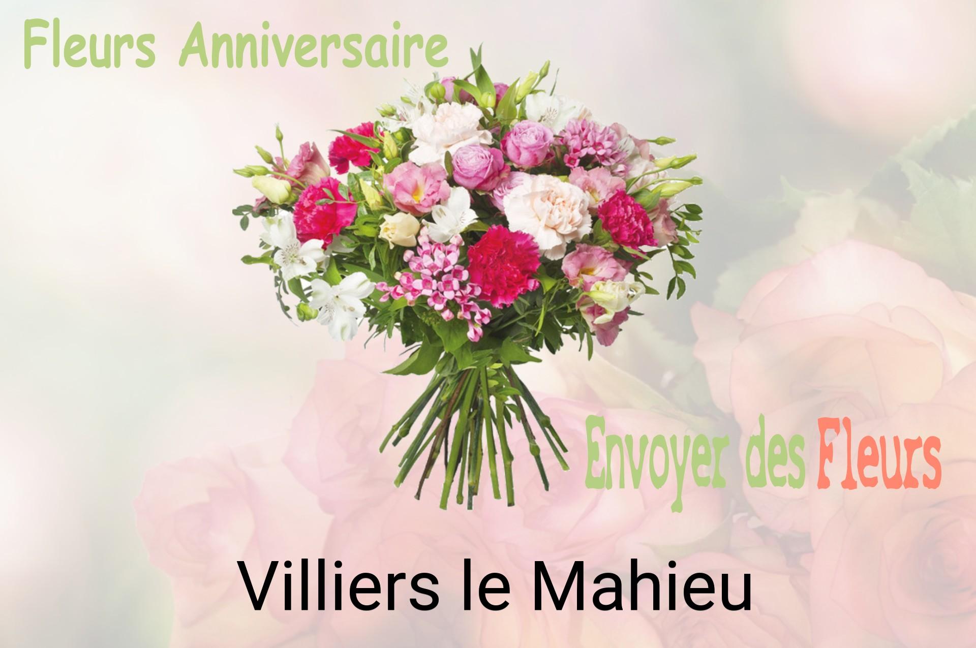 Bouquet de fleurs d’anniversaire livré à Villiers-le-Mahieu