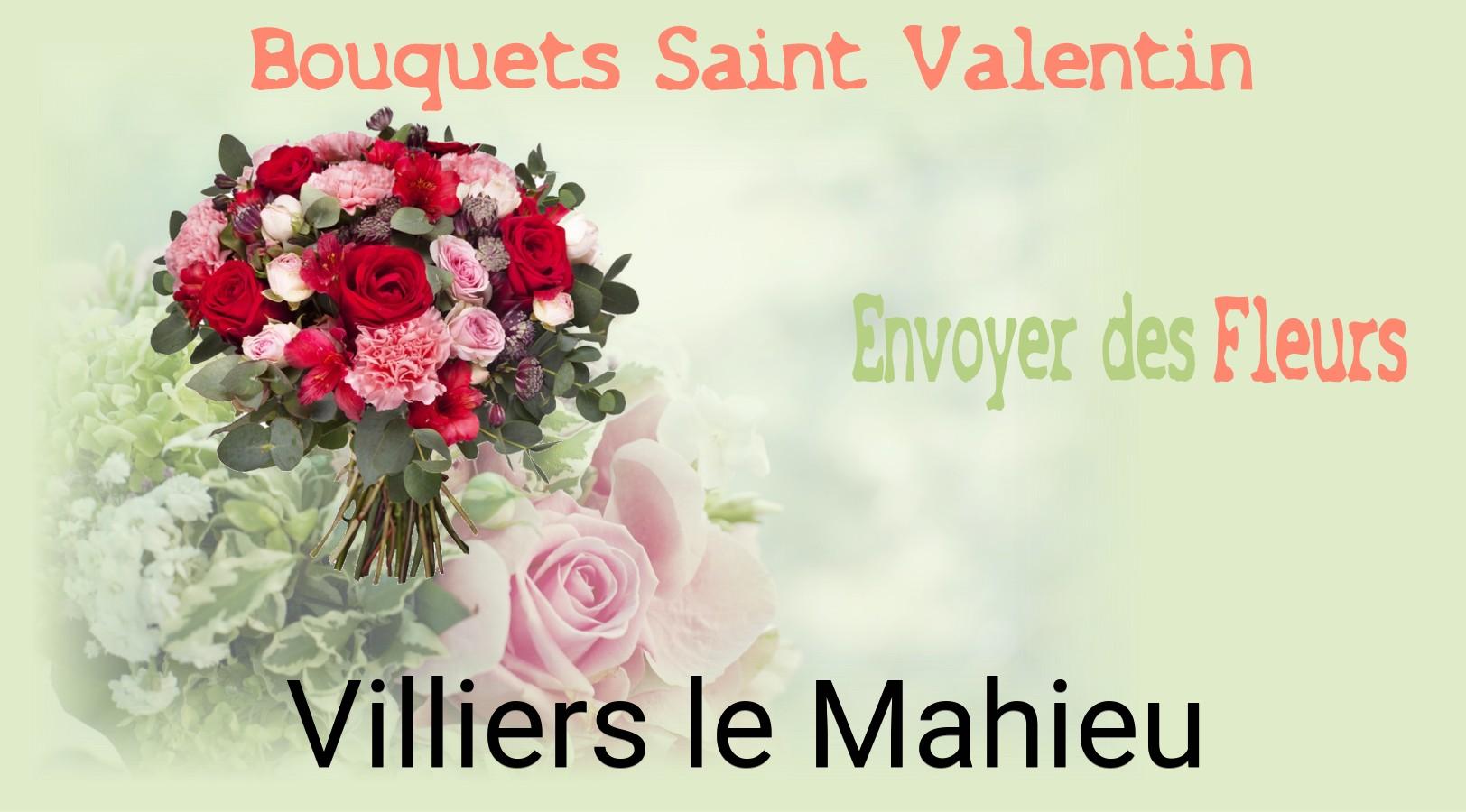 Roses de Saint-Valentin livrées à Villiers-le-Mahieu